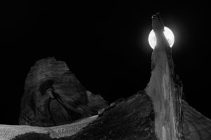 Lever de lune sur la Tsa par Philippe Jaccard